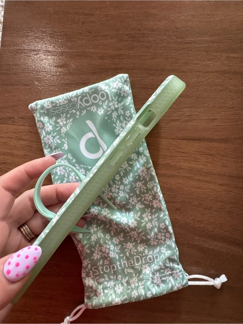 Loopy Green Floral Case